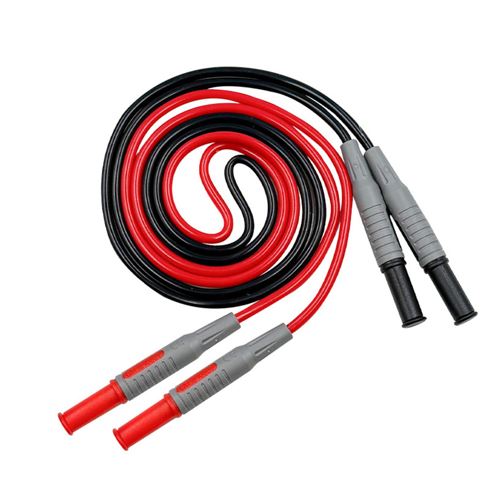 YHAILI Flame Retardant Silicone Multimeter Leads 4mm Banana Plug Line 1000V 10Amp Multimeters Probes Wire