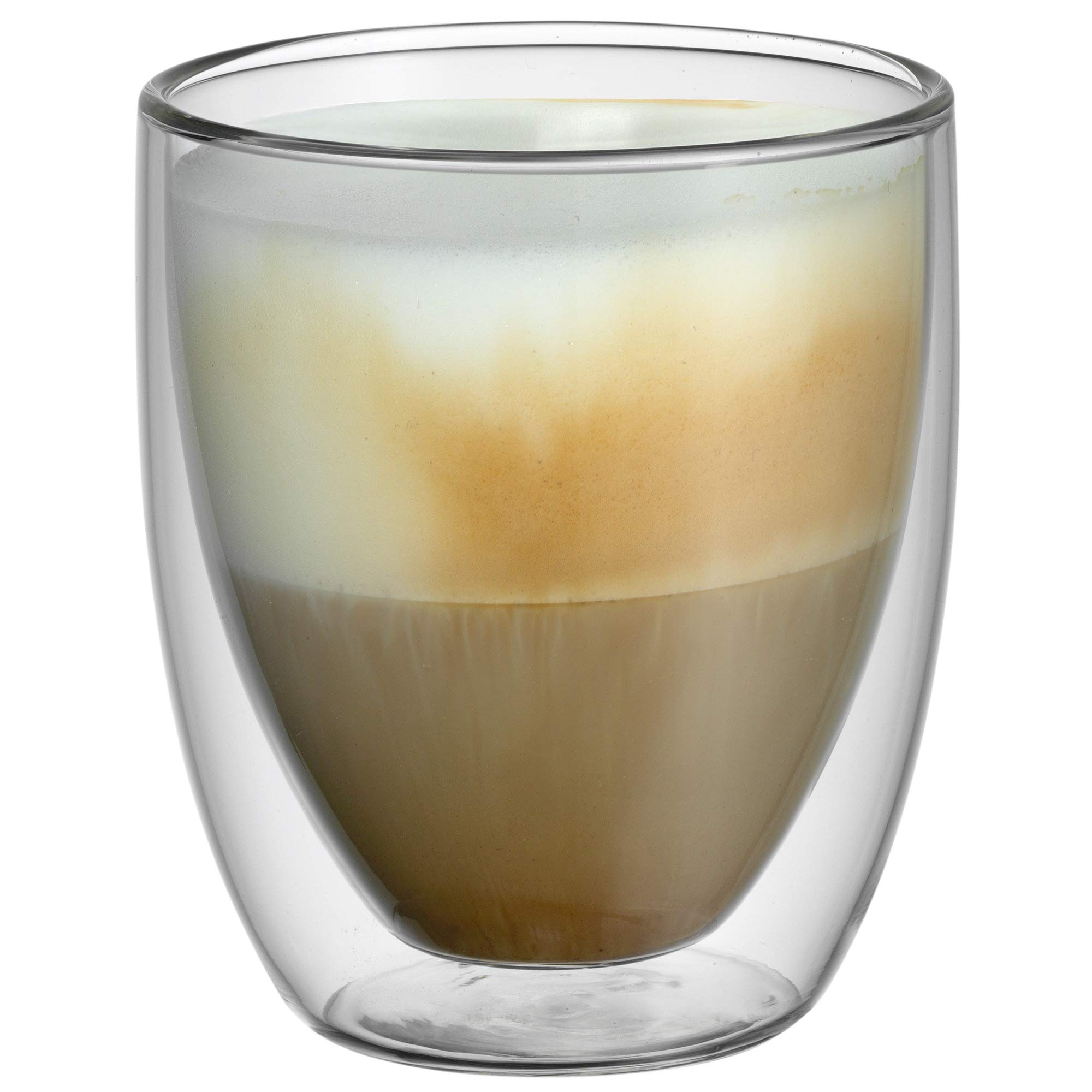 WMF Kult - Set di 6 bicchieri da cappuccino a doppia parete, 250 ml, effetto fluttuante, calici termici, bicchieri da tè resistenti al calore, bicchieri da caffè