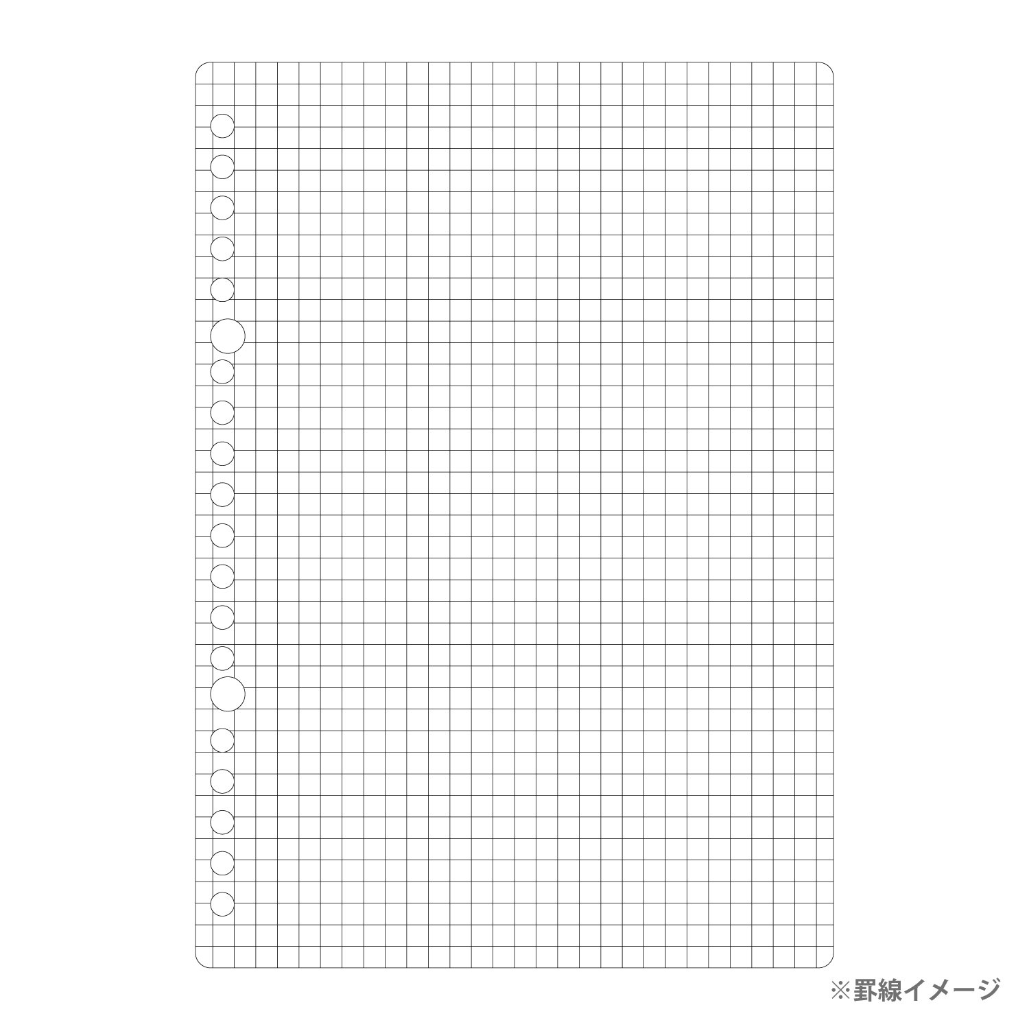 Maruman L1307H Loseblatt, A5, 5 mm, 100 Blatt, 5 Stück