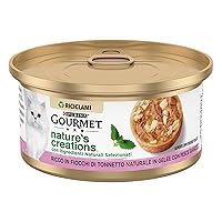 GOURMET NATURE'S CREATIONS Cibo Umido per Gatti Adulti Fiocchi di Tonnetto Naturale