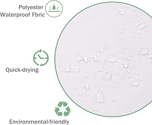 Miniatura 6 de MESHELLY Cortina de ducha abstracta gris turquesa de 60 pulgadas de ancho x 72 pulgadas de alto, cortina de pintura artística azul turquesa para