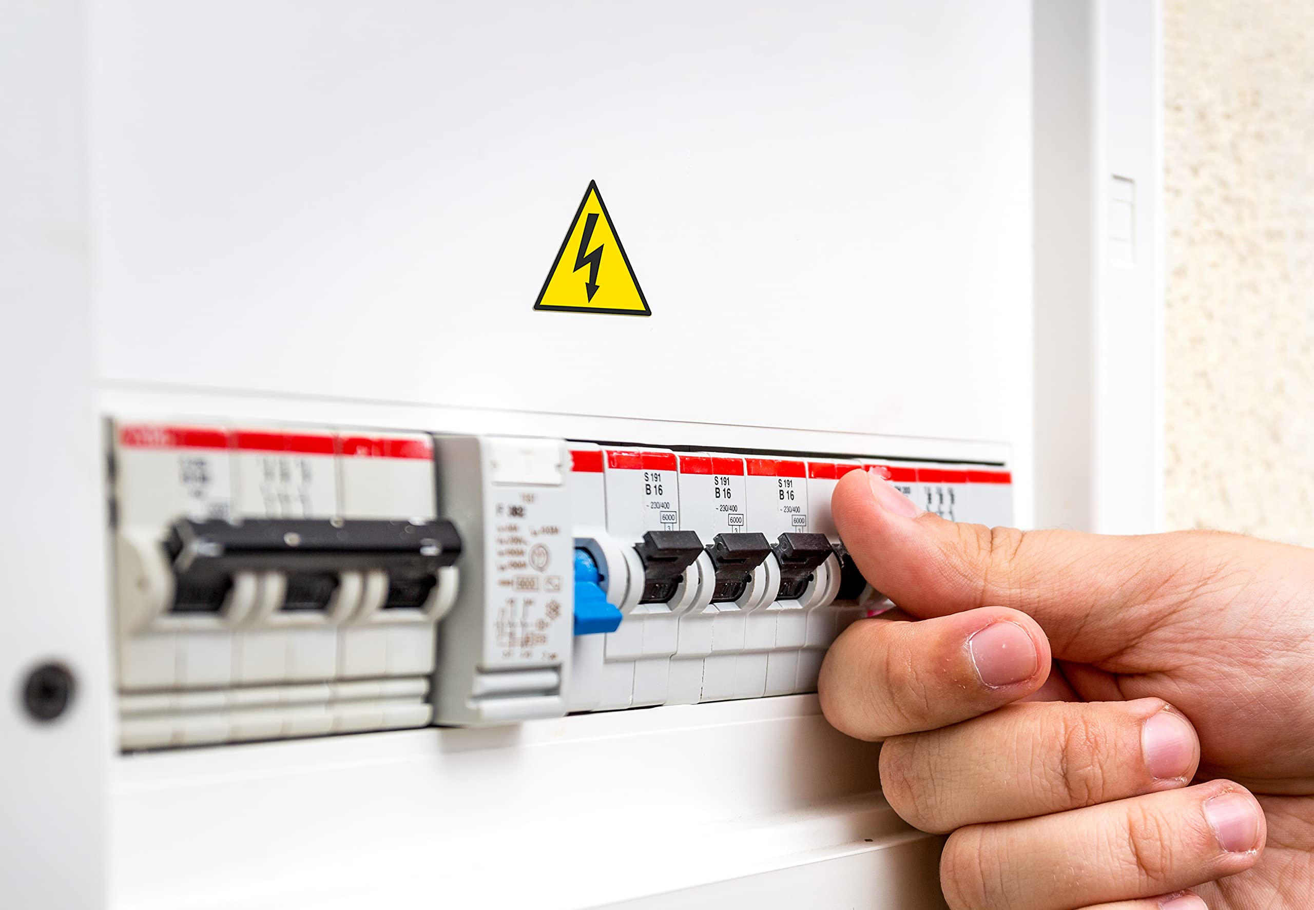 Pericolo 115 Volt - Etichette - 25pz Victualia