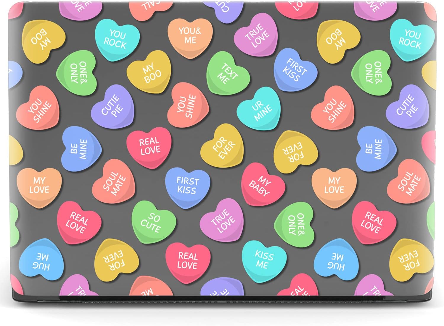 Mertak Hard Case Compatible with MacBook Pro 16 14 Air 15 13 inch M3 M2 M1 Mac 2024 2023 2022 2018 Print Conversation Hearts Teen Protective Laptop Cool Plastic Touch Bar Valentines Cute Sassy
