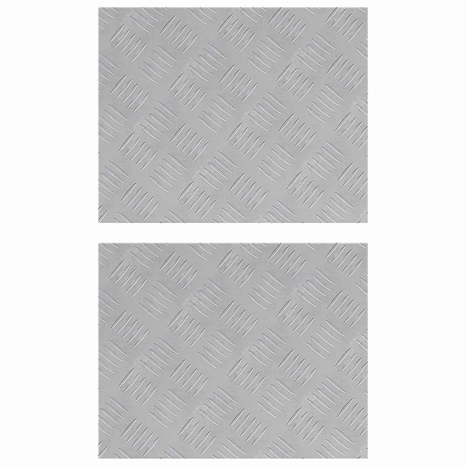 Aluminiowe rudy schodowe 2 sztuki 50 x 40 cm srebrne