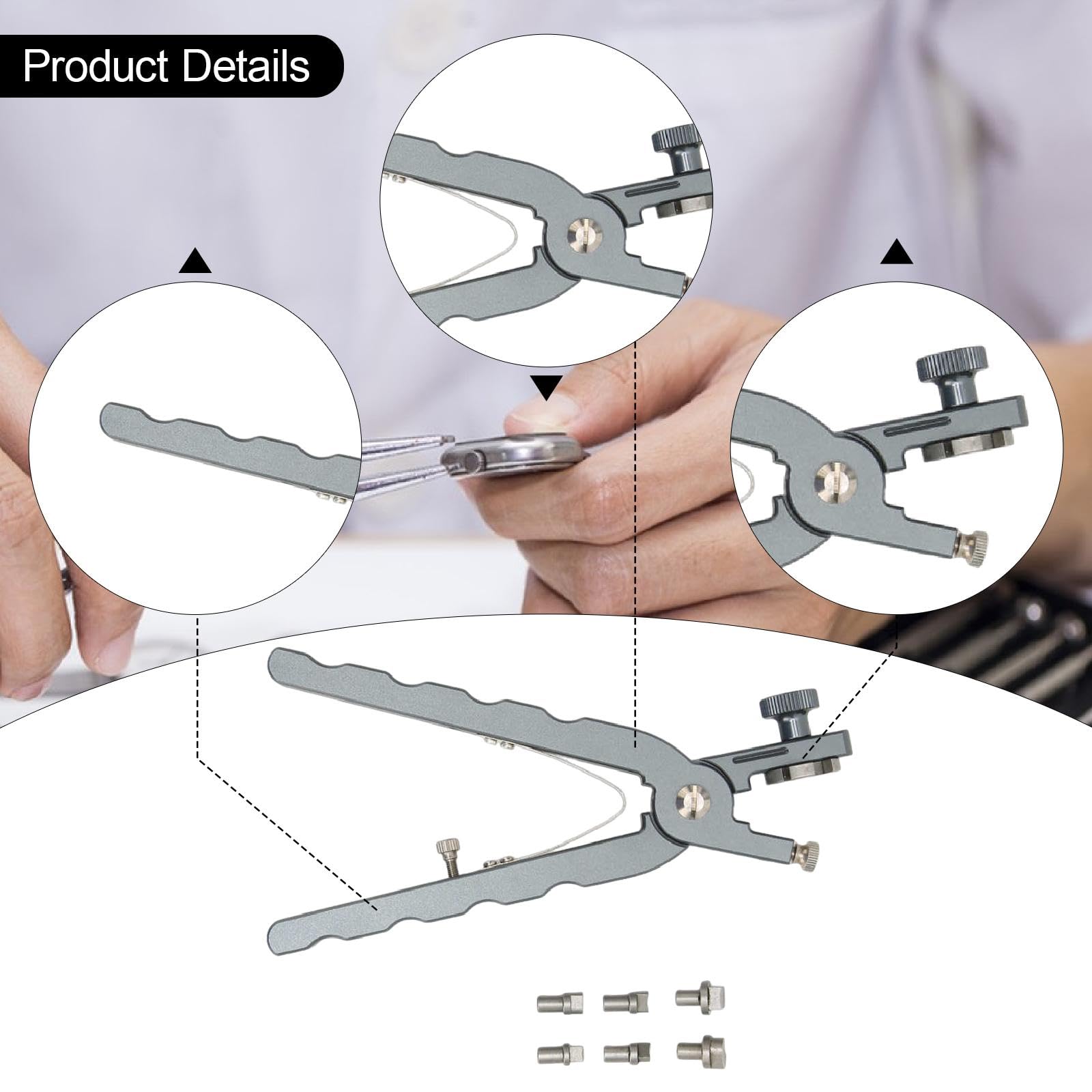 Pince Coupante pour Bracelet de Montre en Cuir, Outil pour Barrettes de Ressort, Accessoires D'horloger