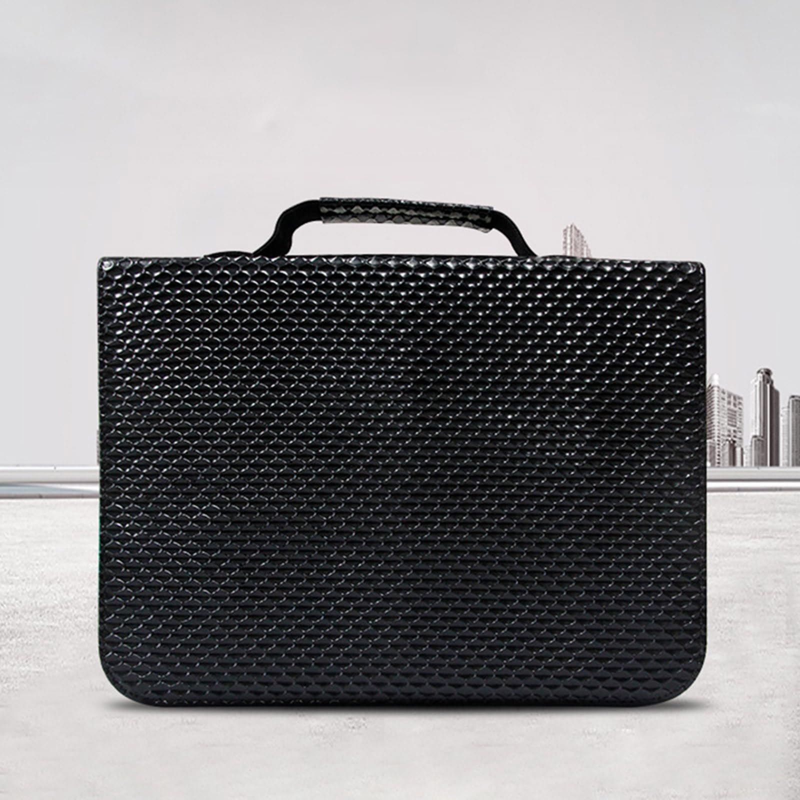 Prácticas tijeras bolsas de almacenamiento, estilistas profesionales, diseño de 24 bolsillos, piel sintética, bolsa de accesorios de peluquería, estuche organizado para tijeras de salón