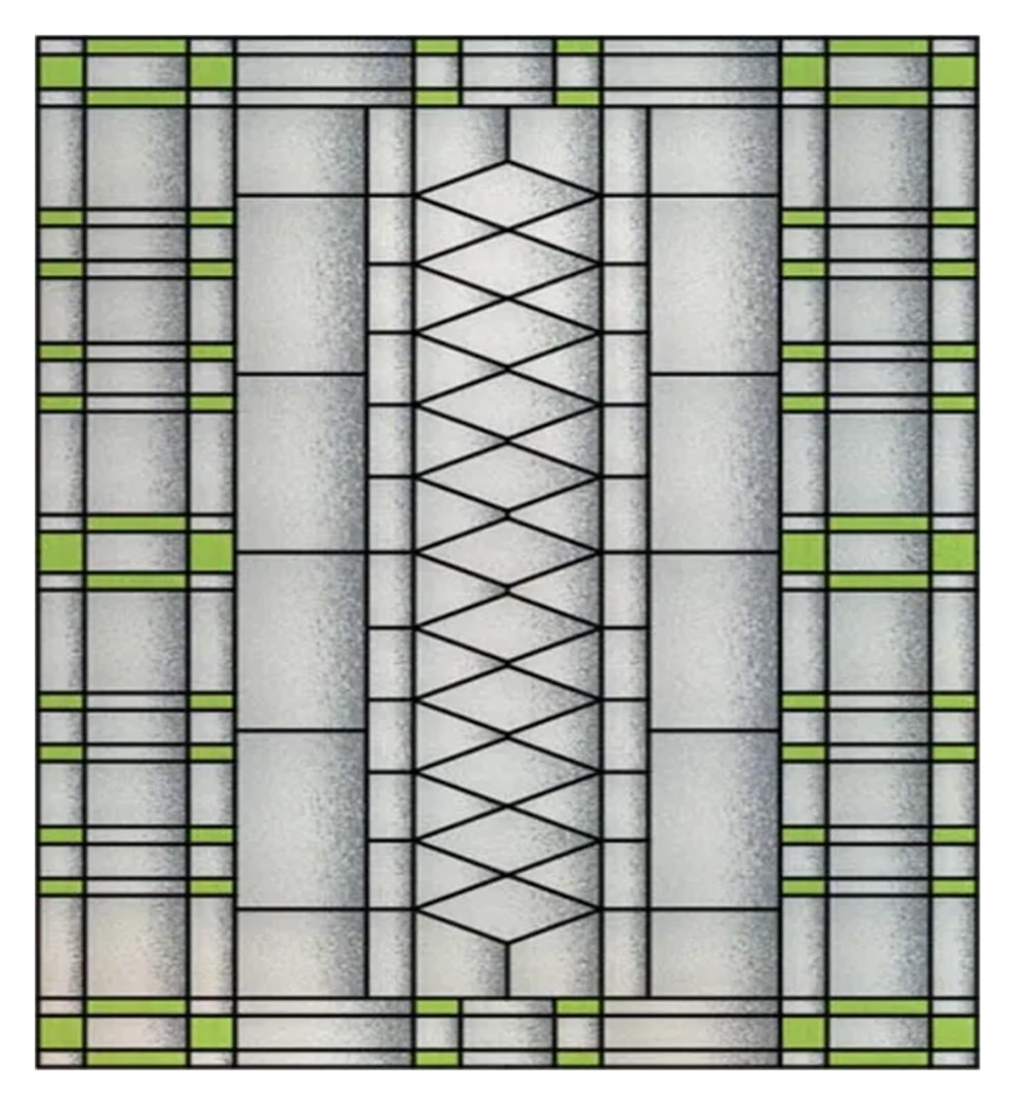Window Film Stained Glass Window Film Retro Vintage Frosted Static Cling Art Colored Films Door Sticker