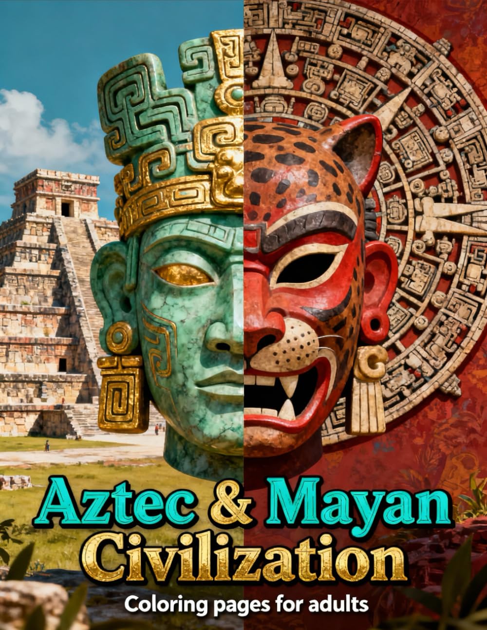 Aztec & Mayan Civilization Adult Coloring Book: Intricate Designs Inspired by Ancient Aztec and Mayan Art, Symbols, Deities, and Architecture for ... Civilizations Coloring Book for Adults)