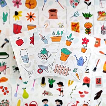 Amazon.com: BulbaCraft 100Pcs Garden Stickers, Gardening