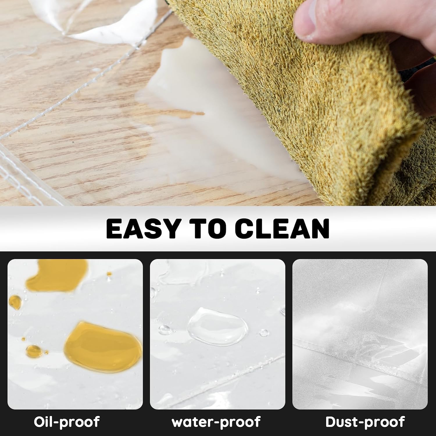 Transparent Apron with 3 Pockets Adjustable Cross Back Straps Waterproof | TPU Work Aprons For Women Men Fashion Clear Hairstylist Salon Aprons for Barber Nail Kitchen Painting Barista Dishwashing