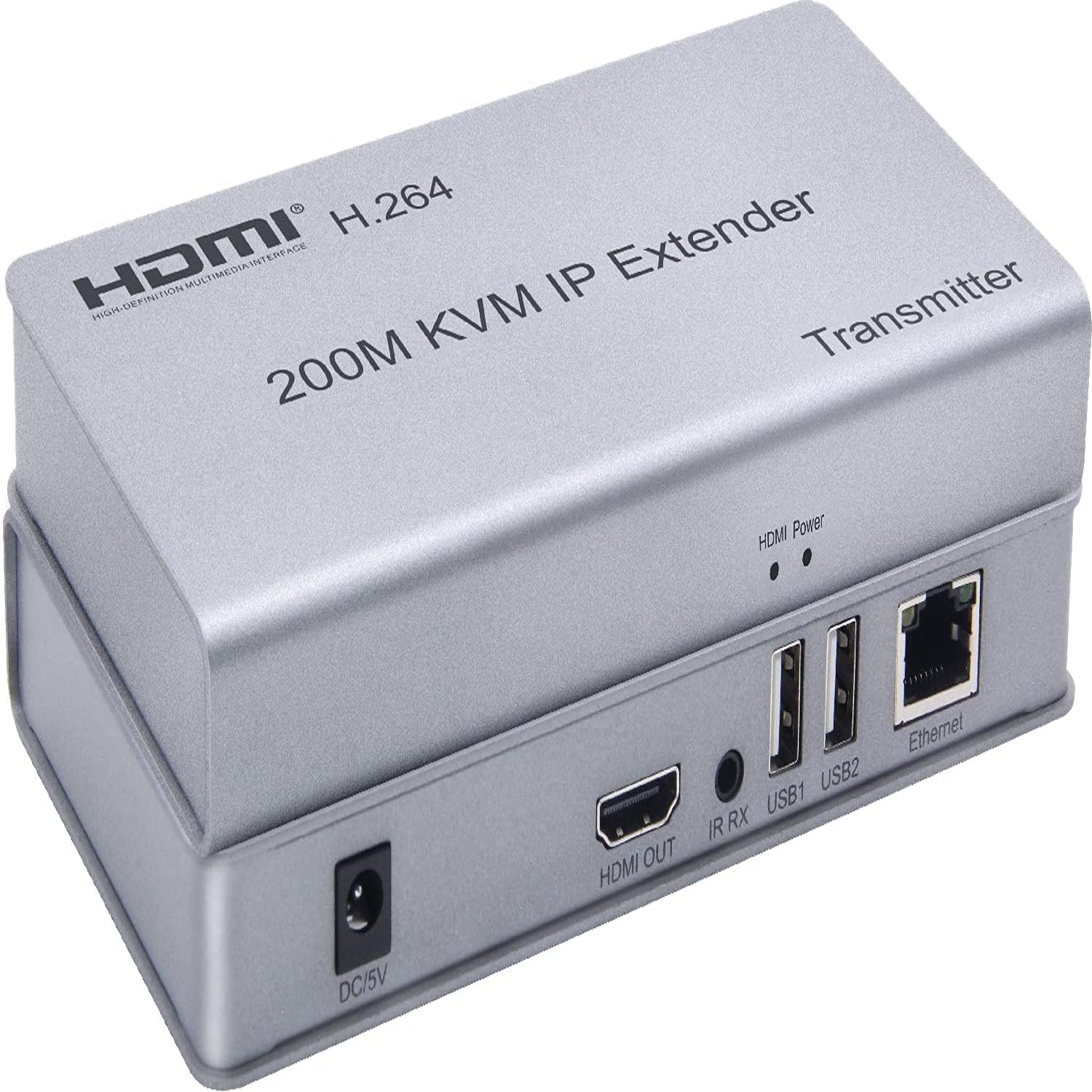 BLACK CROWN HDMI KVM Extender 200m HDMI to RJ45 Extender KVM Over Ethernet LAN IP Signal IR Control 1080P@60Hz HDTV Resolution for PC, HDTV with Wide IR (200 Meter).-image-32