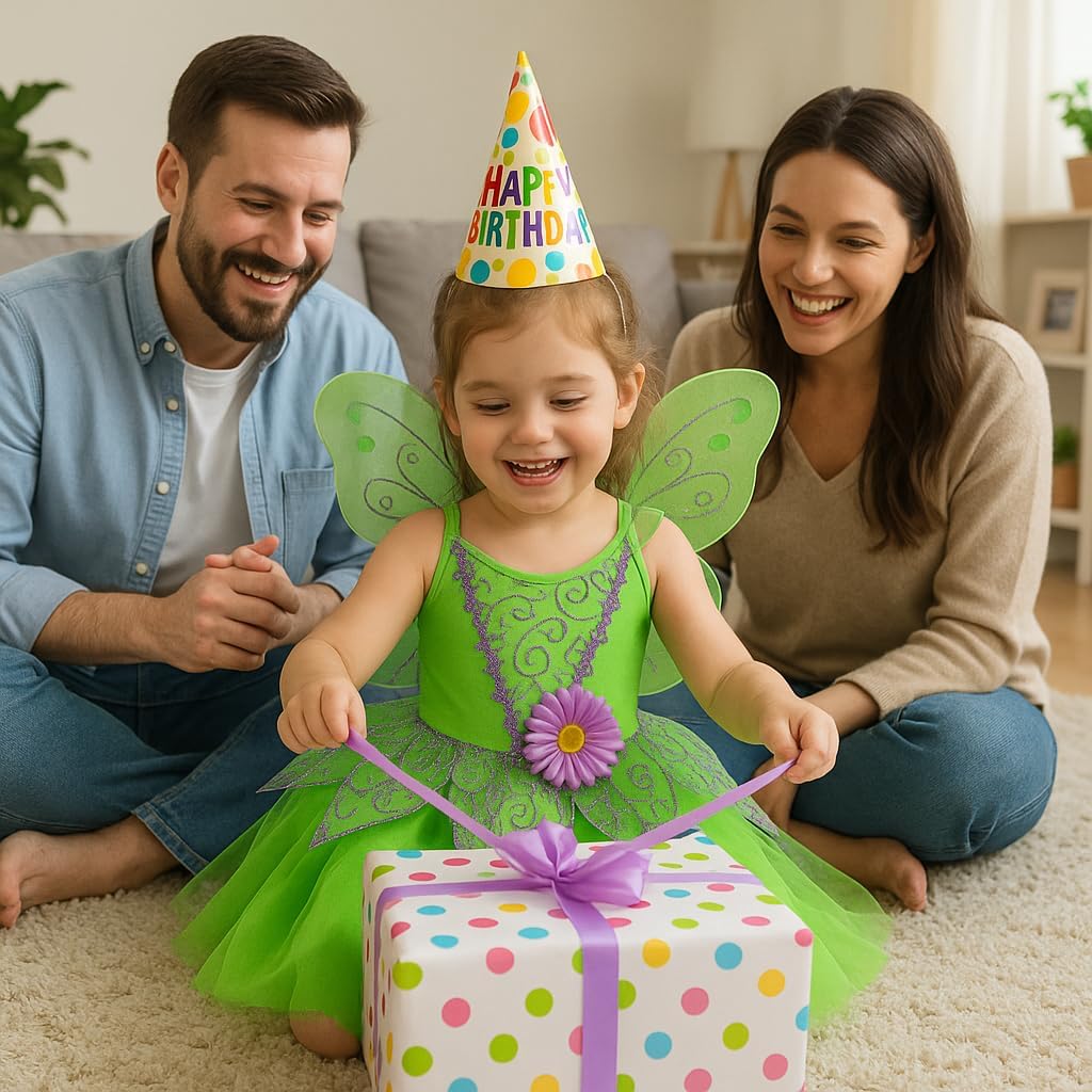 ToLaFio Tinkerbell Costume for Girls Princess Tinker Bell Halloween Costume Kids Dress up Fancy Gown Christmas Birthday Party - Image 6