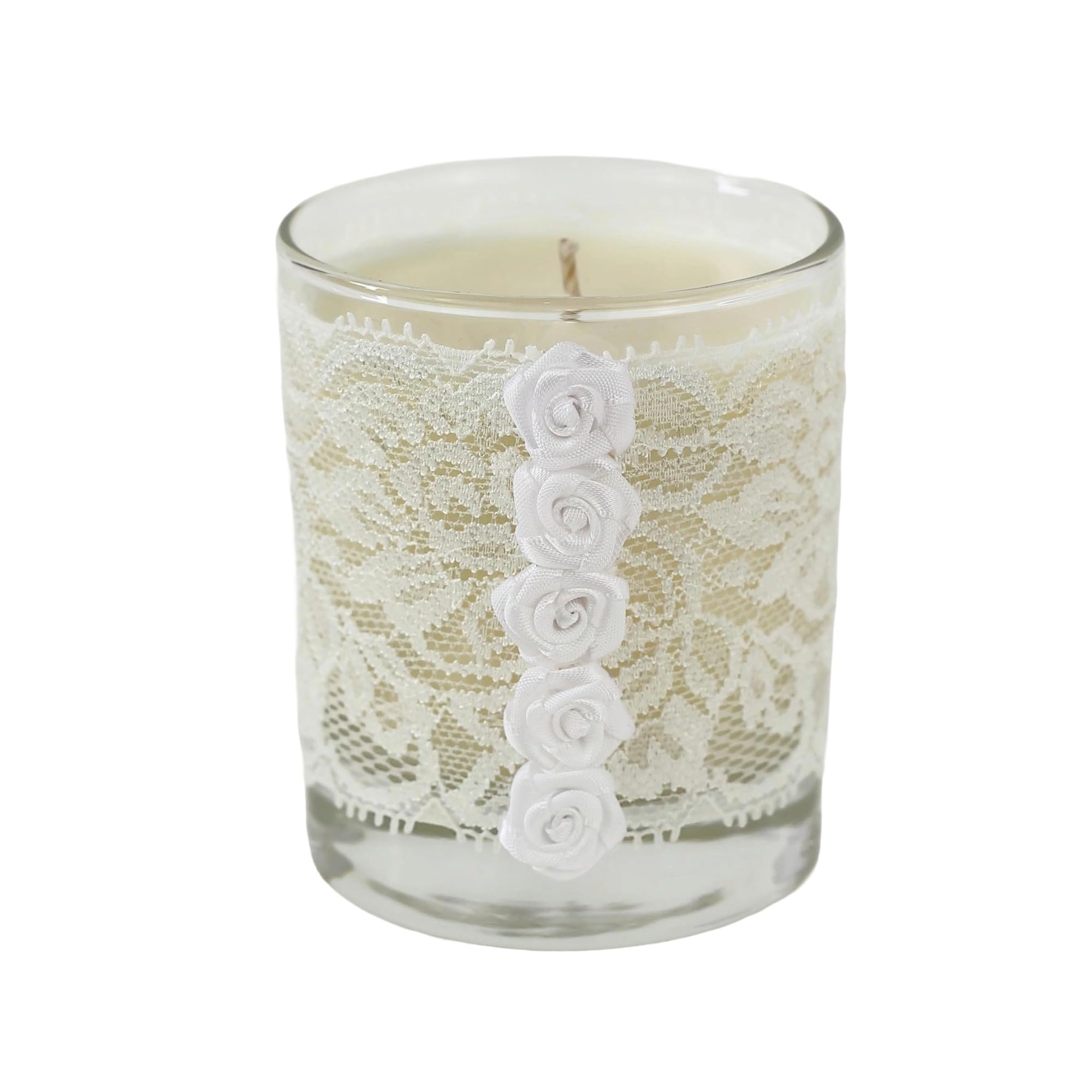 Handmade Candle, 13th Lace Anniversary, Vintage Style Gift for Her, Wedding and Engagement Present for Couple, Scented Natural Soy Wax Himalayan Cedar and Jasmine