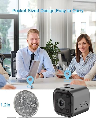 Miniatura 7 de Cámara WiFi HD 1080P - Mini cámara de niñera con visión nocturna y detección de movimiento - Cámara de seguridad inalámbrica para interiores y