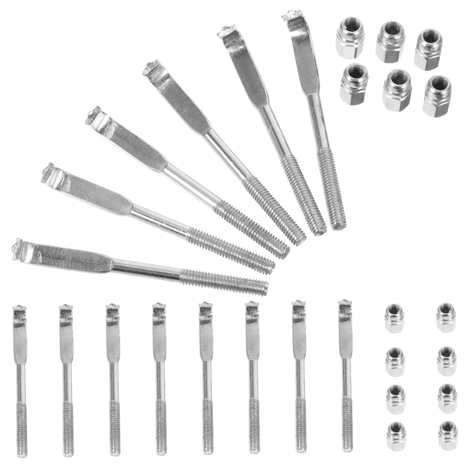 SUPVOX Banjo Hook Brackets Kit 24pc Set Banjo Hooks Nuts Musical Instrument Accessory