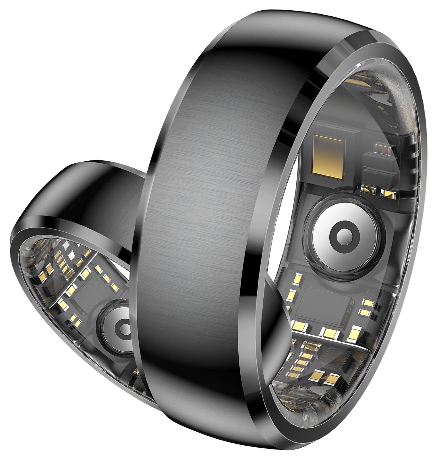 findtime Bague intelligente ultra légère avec plus de 100 vibrations sportives Noir 10#