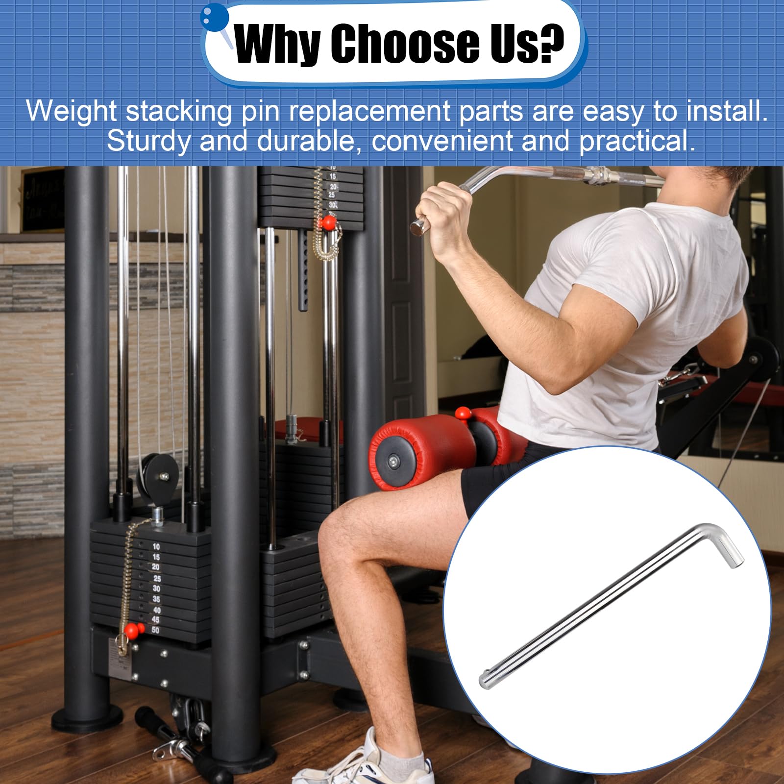 Amazon.com: NQEUEPN Weight Stack Pin, 3/8 Inch Diameter 6 Inch
