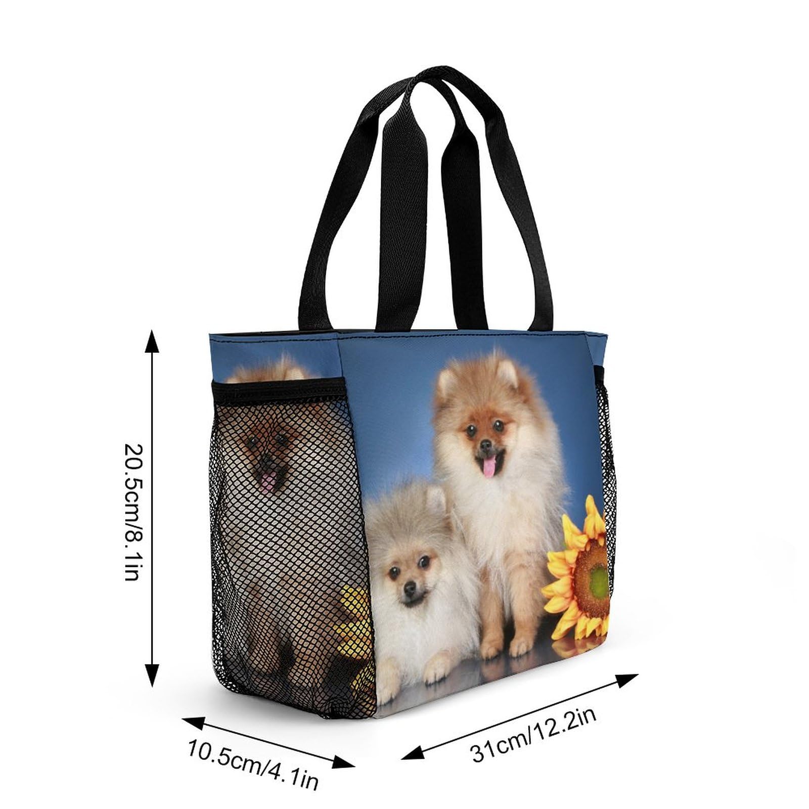 Amazon｜ランチバッグ ポメラニアン かわいい いぬ 犬 お弁当バッグ