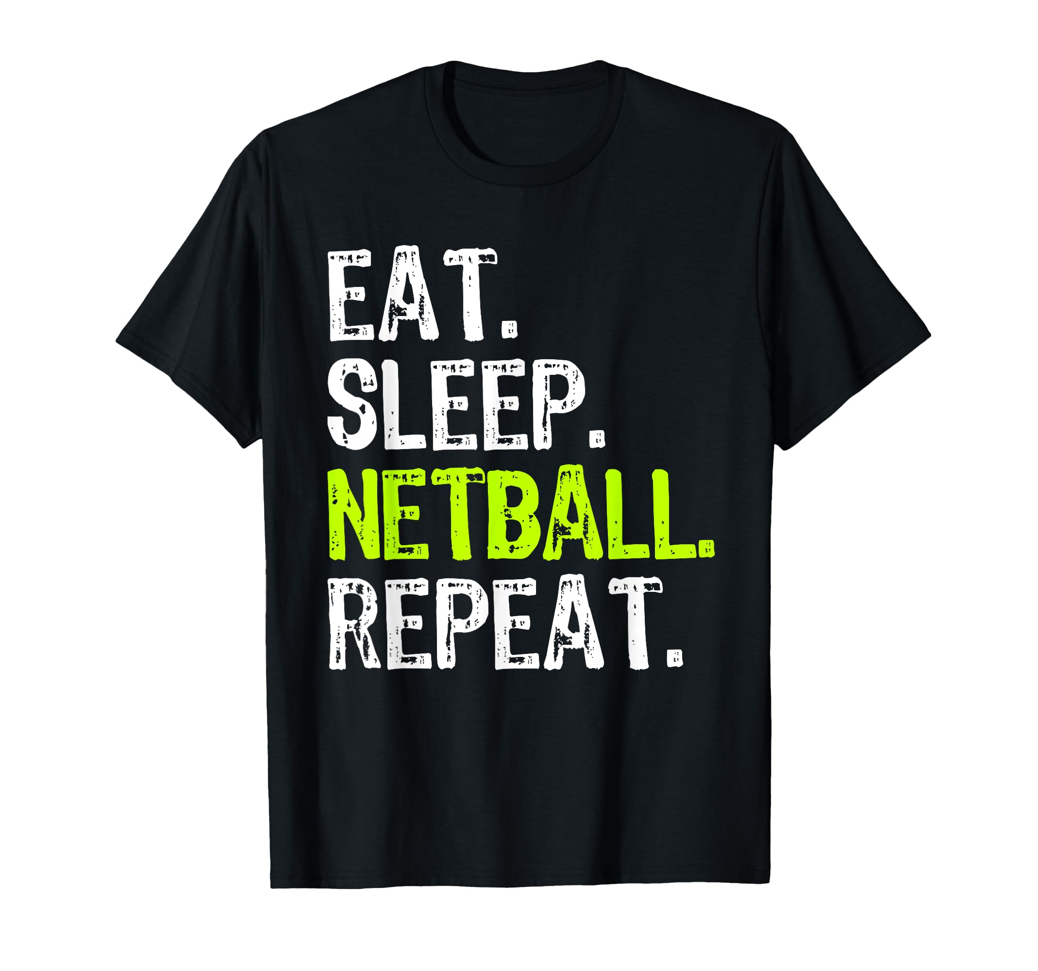 Classic 'Eat Sleep Netball Repeat' Player Funny T-Shirt