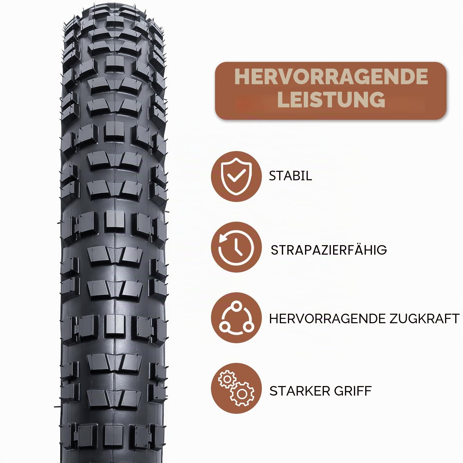 2Pcs 26X2.35 Fahrradreifen 26 Zoll Reifen 26 x 2.35 Fahrradmantel 60-559 kompatibel Mountain/Rennräder/Citybikes 26x2.35 Faltbar Fahrradreifen
