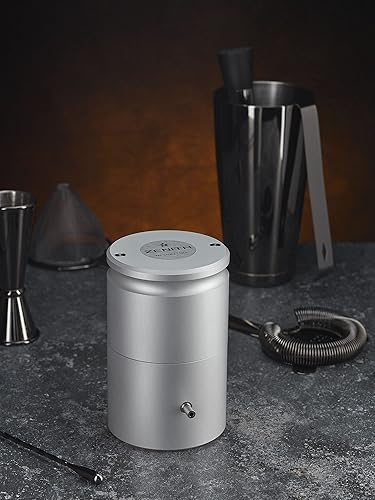 Miniatura 9 de Prensa de bolas de hielo para cócteles perfectos. Crea bolas cristalinas de 2.165in, tu barra de casa, plata