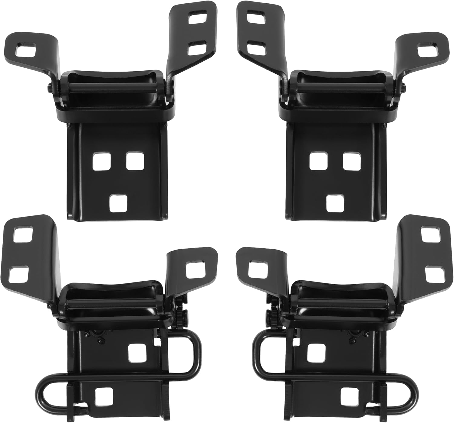 Door Hinge Compatible with 1973-1987 Chevrolet GMC Pickup Truck 1973-1991 GMC Jimmy Chevrolet Suburban Blazer Steel Electrophoresis Primed Black Set of 4 Left Right Upper Lower Door Hinge