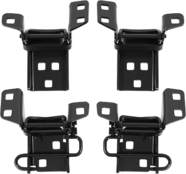 Door Hinge Compatible with 1973-1987 Chevrolet GMC Pickup Truck 1973-1991 GMC Jimmy Chevrolet Suburban Blazer Steel Electrophoresis Primed Black Set of 4 Left Right Upper Lower Door Hinge