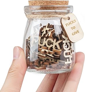 Fuck to Give,Fuck Jar Gift,Birthday Gifts for Men Women,Retirement Gift Gag Gifts Funny Adult,Valentine's Day,Christmas Decorations.