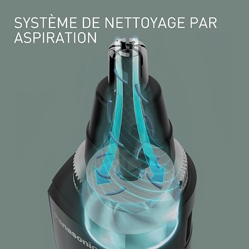 Panasonic ER-GN300-K503 Tondeuse pour Poils de Nez pour Hommes, Rasoir Électrique Haut de Gamme, Tondeuse pour le Nez, les Oreilles et les Sourcils, Étanche, à Pile, Noir - 6
