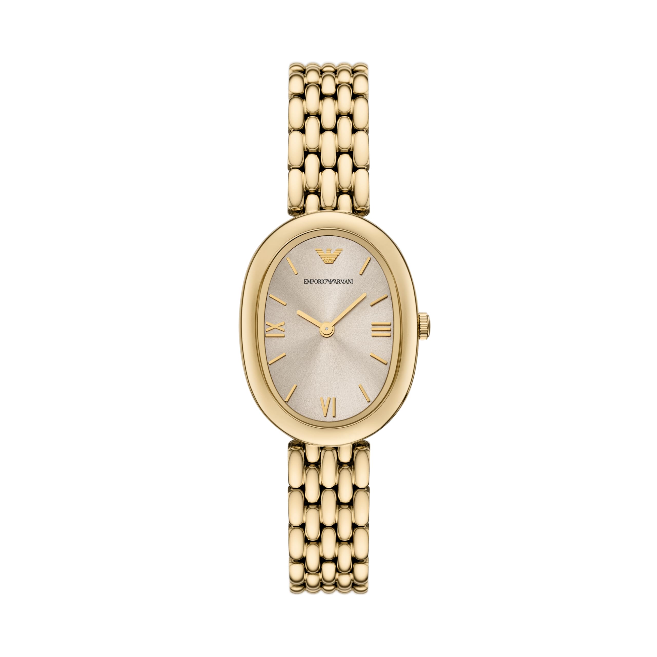 Gold Quartz Stainless Steel Watch AR11707-image-46