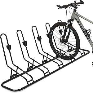 Kingarage Floor Bike Rack for 5 Bikes