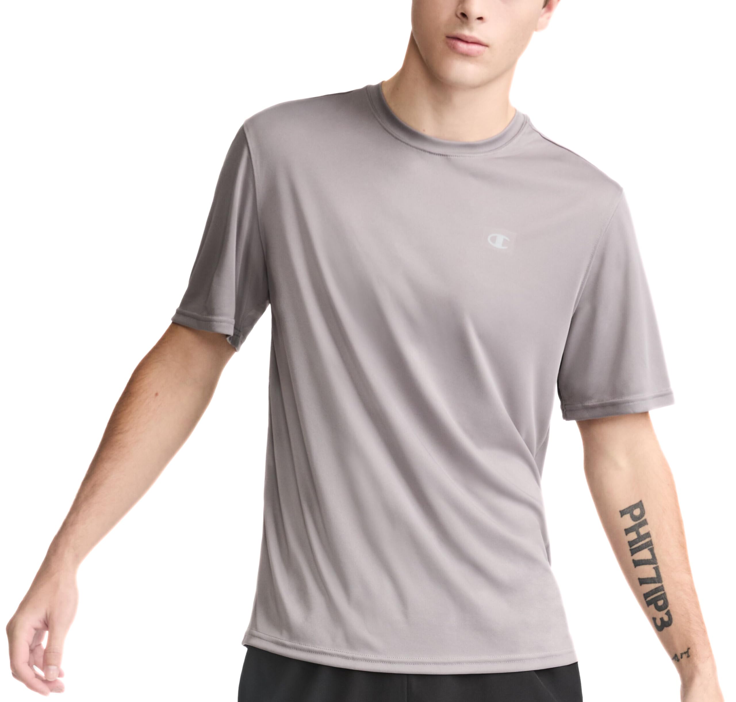 Champion Mens T-Shirt, Sport Tee, Moisture Wicking, Anti Odor, Athletic T-Shirt for Men (Reg. Or Big & Tall)