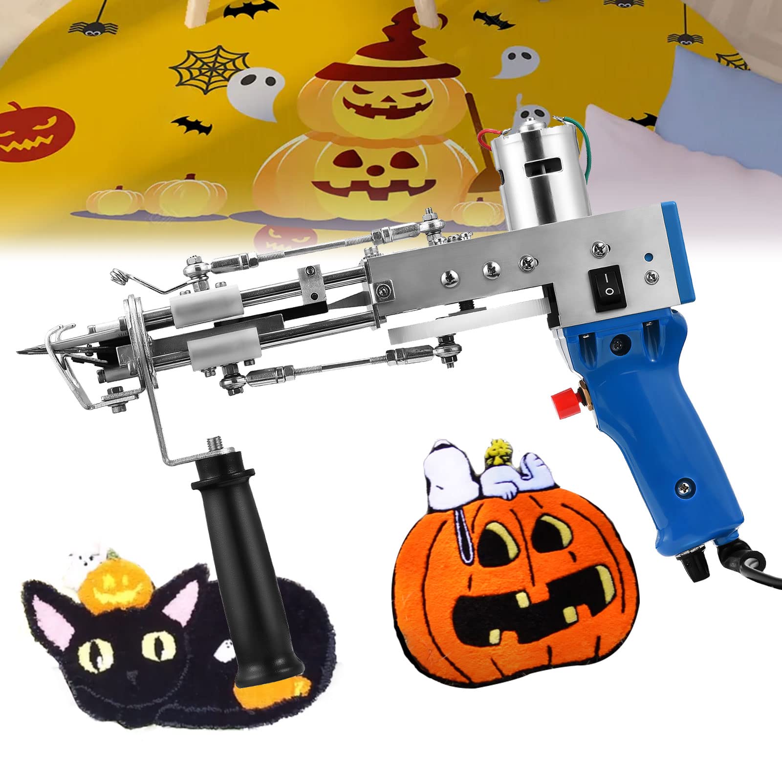 Aomdom Tufting Gun Cut Pile 7-21 mm Rug Machine 5-40 Stiche/Seg Einstellbare Geschwindigkeit