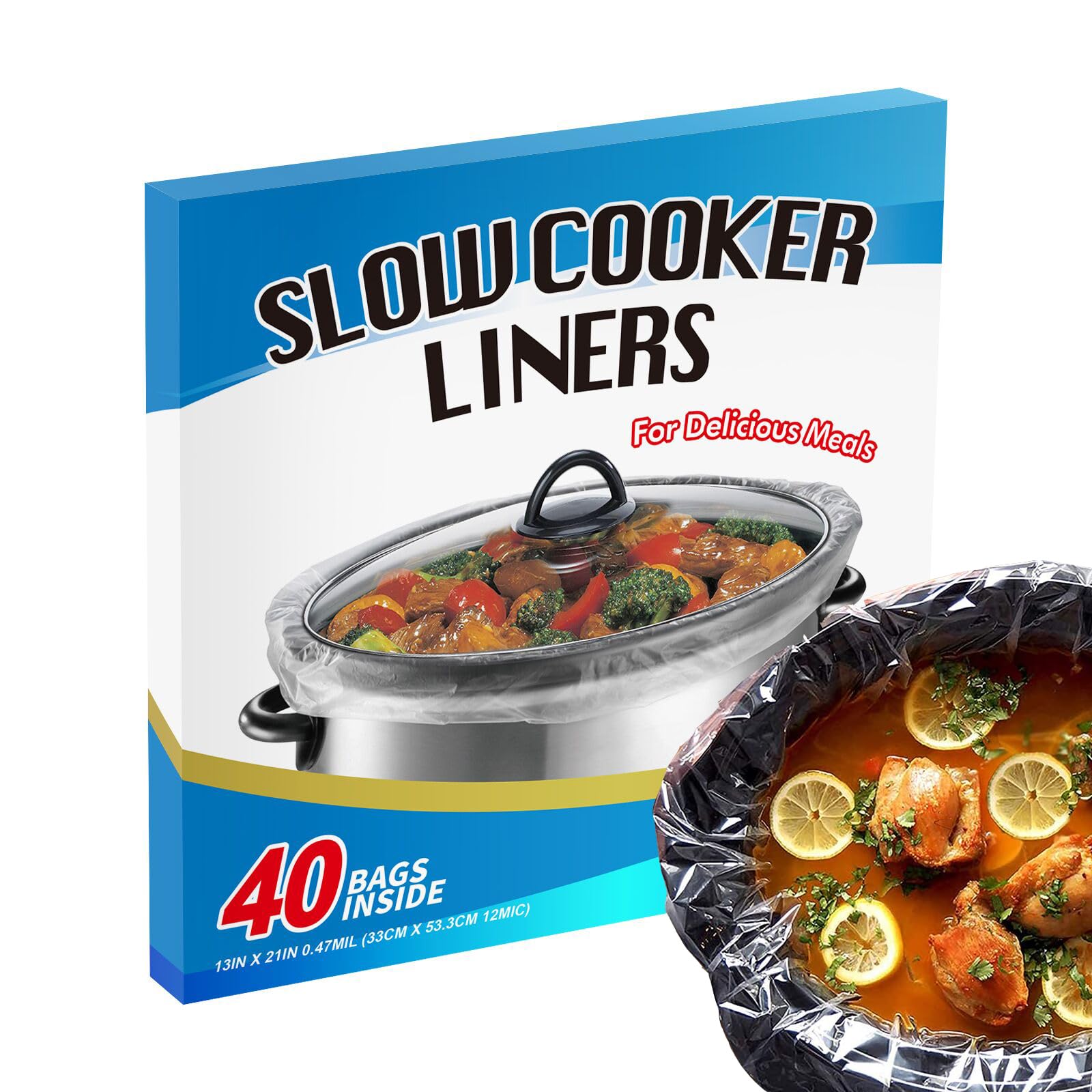 ECOOPTS Slow Cooker Liners (40 Liners), 13