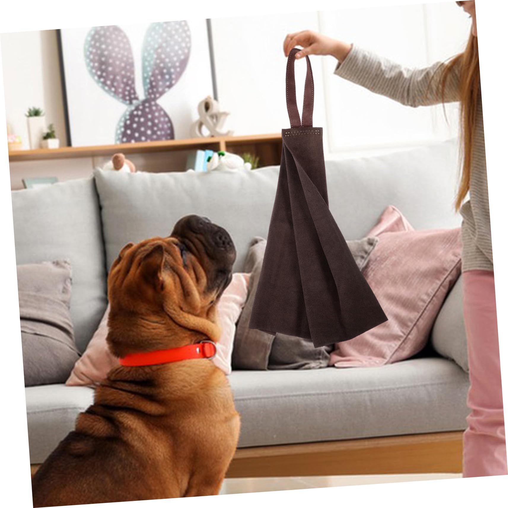 Gatuida Trapo para Mordeduras de Perro Profesional de Cuero Resistente y Práctico para Entrenamiento y Juego de Perros Grandes y Cachorros