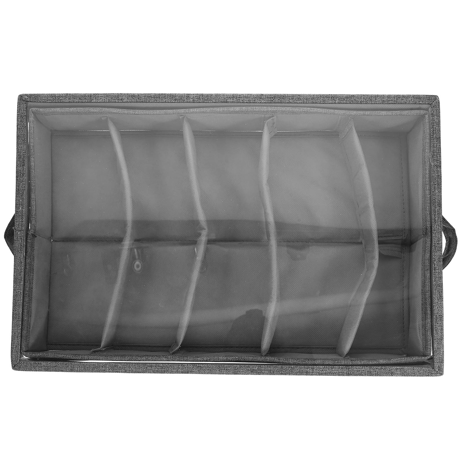 COLLBATH Organizador de Cubiertos Multifunción con Diseño Desmontable y Plegable, Caja de Poliéster con Divisores para Uso Interior y Almacenamiento Fácil