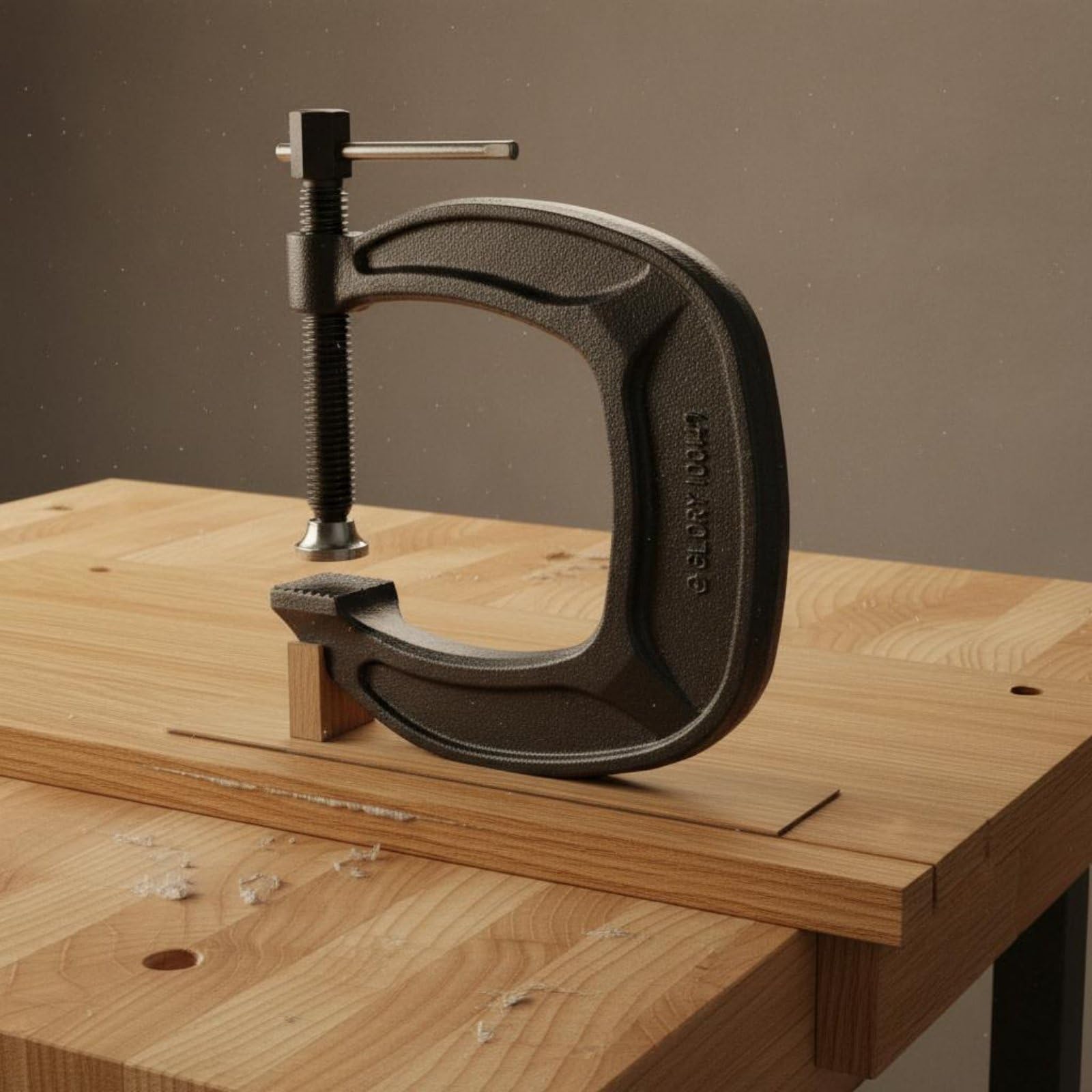 Abrazadera de Forja Pesada Tornillo Acero Templado con Brazo Extendido para Sujeción Segura y Control de Alineación Adecuada para Soldadores, 4 Pulgadas