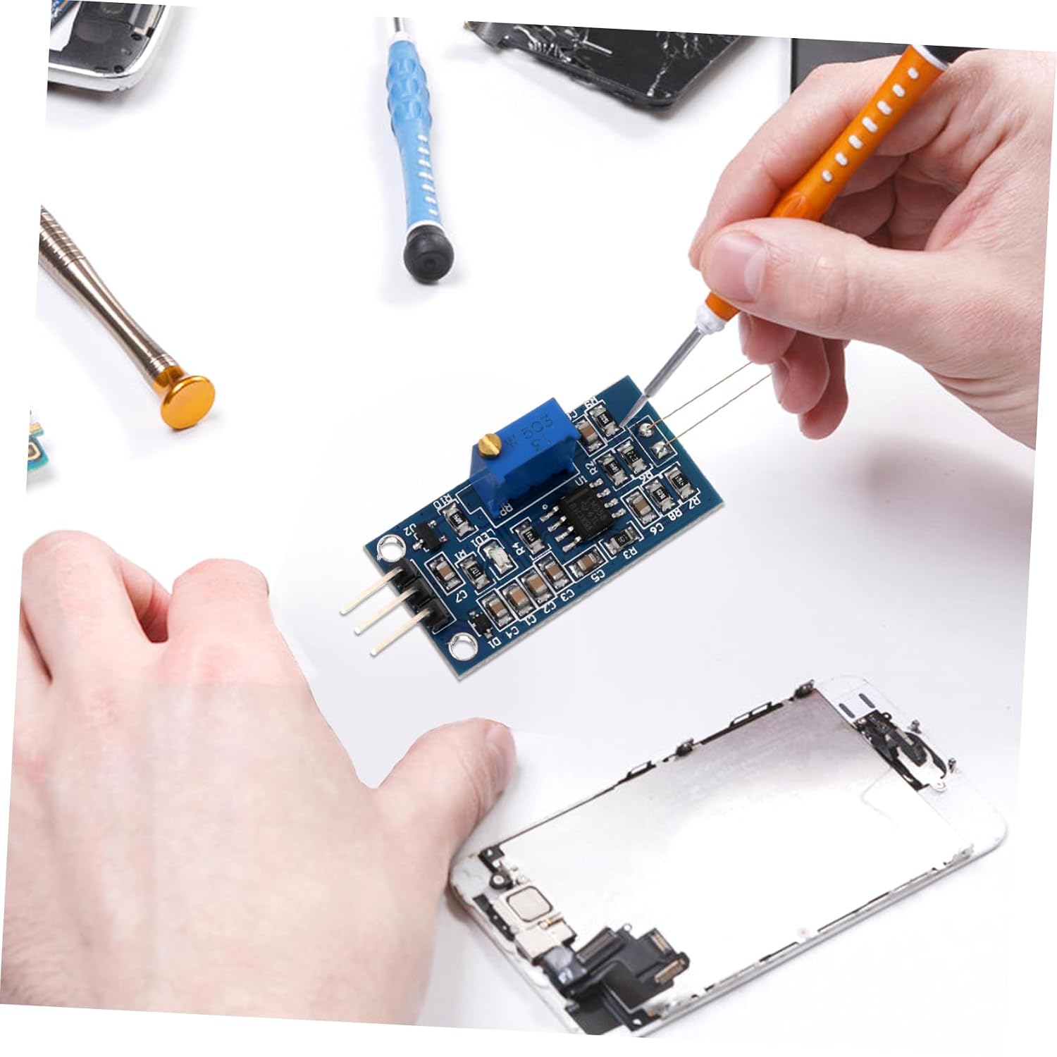 Strain Gauge Sensor Test Module Bending Detection Analog Output Long Life Reverse Diode Protection