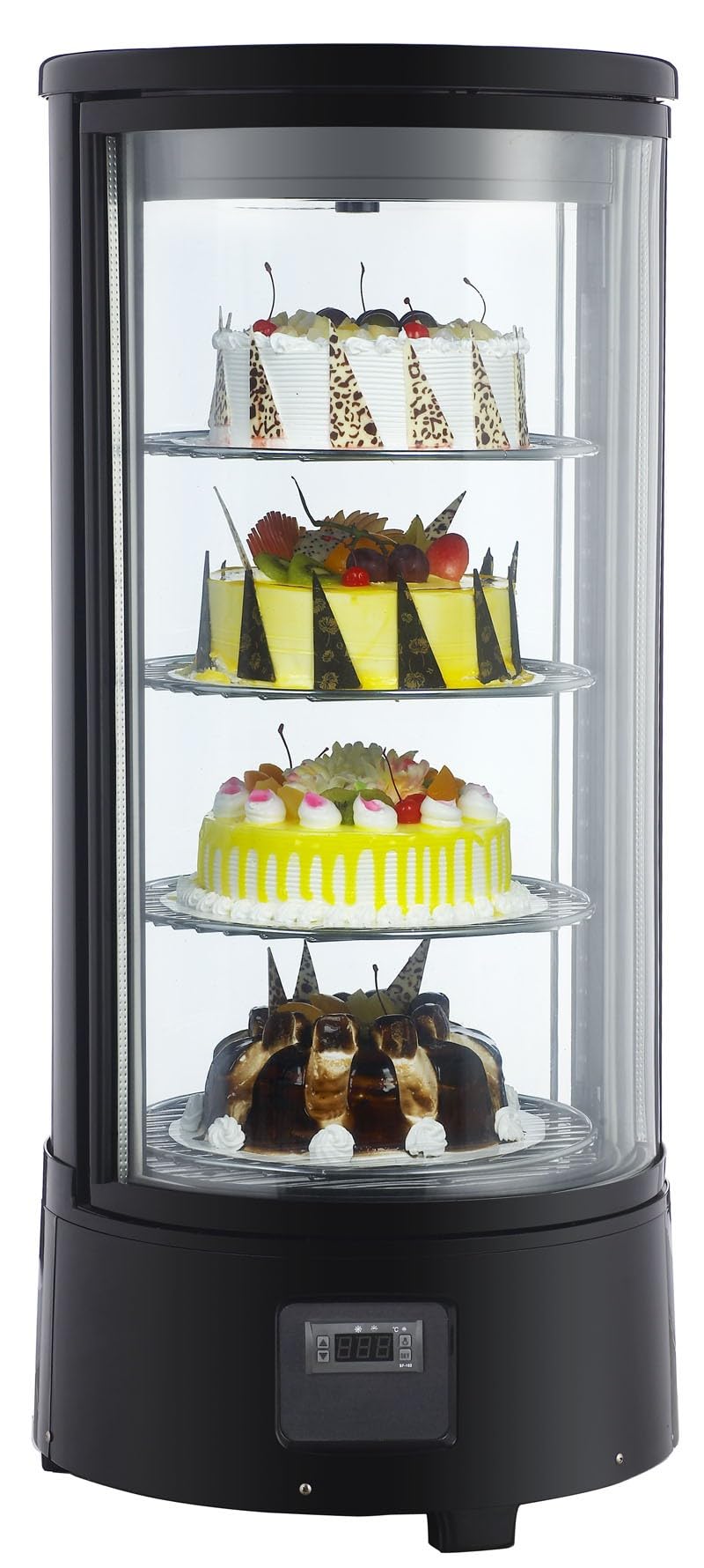 CombiSteel Vitrine Réfrigérée à Gâteaux - 72 L Rotative