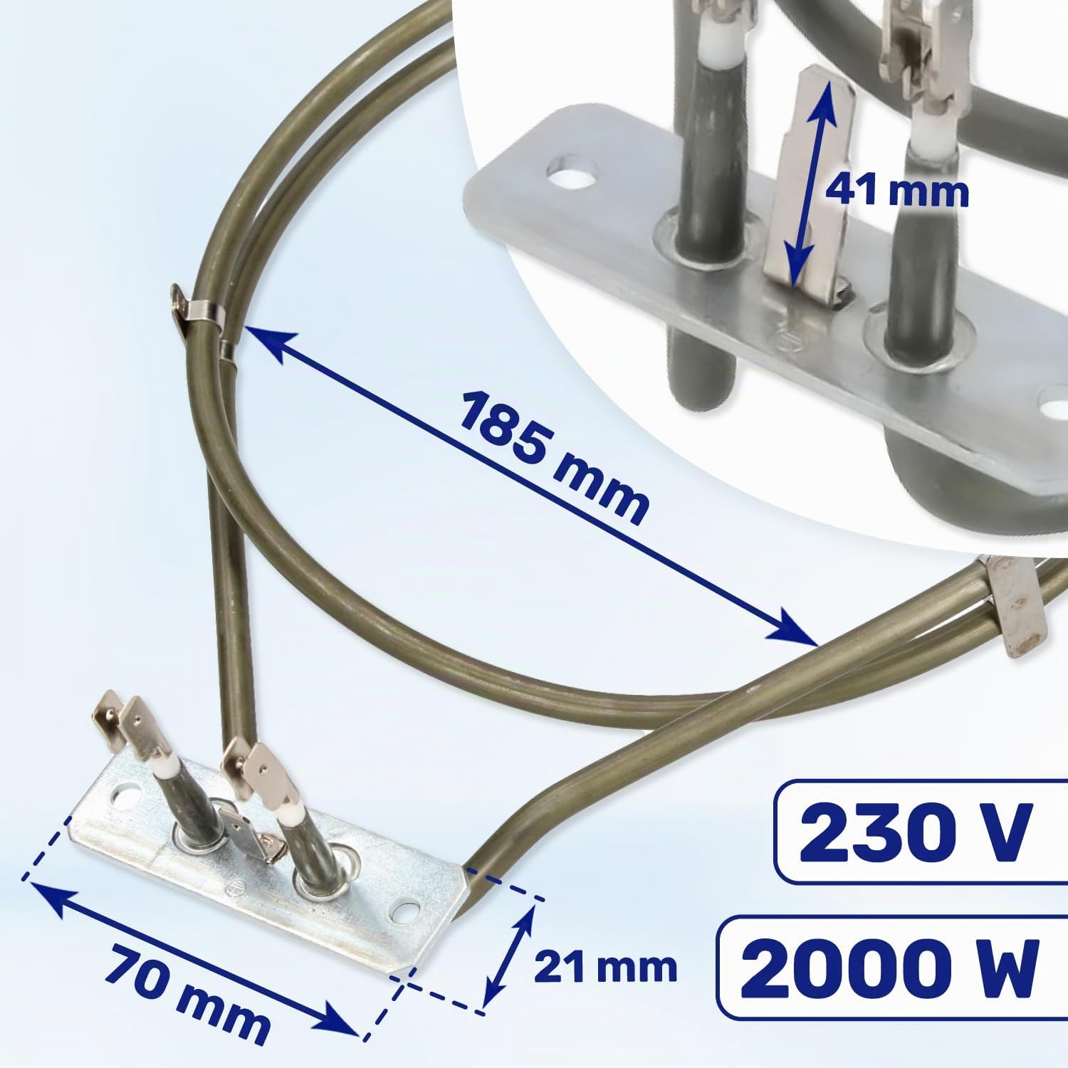 Resistenza Circolare 230V 2000W per Forno 3570424055 3570425052 3570424030 per AEG per Electrolux Riscaldamento Forno Elettrico da Incasso Garanzia di 10 Anni - MONTERAL