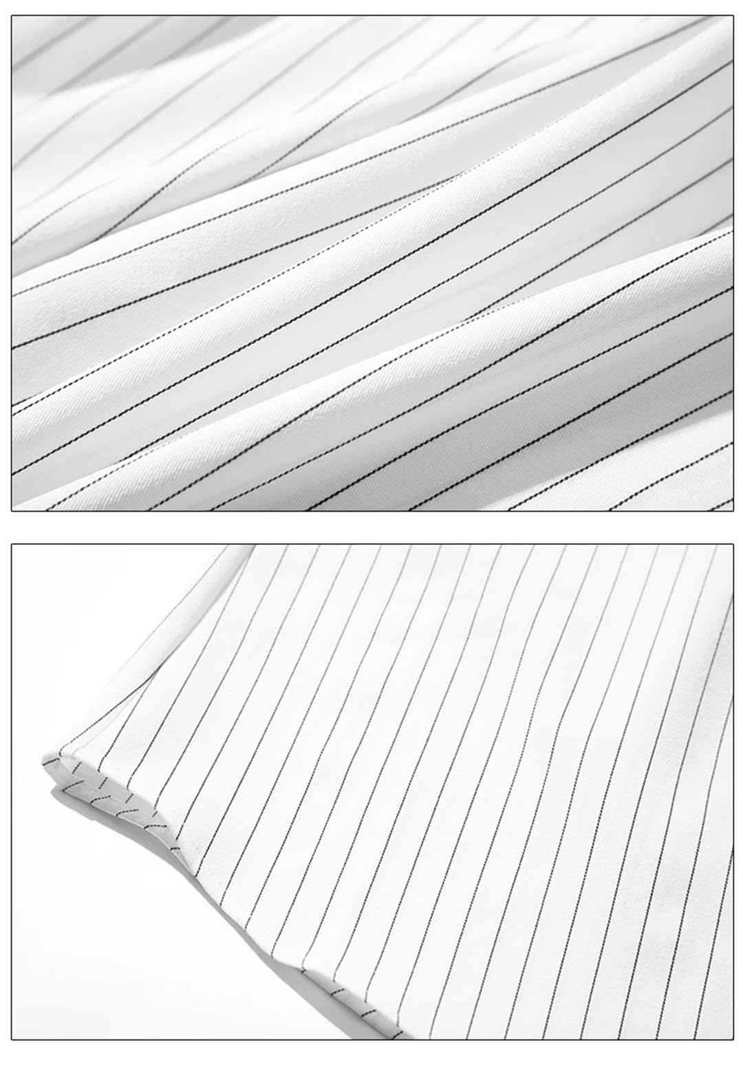Camisas coreanas de manga larga a rayas para mujer, elegantes camisas formales de oficina