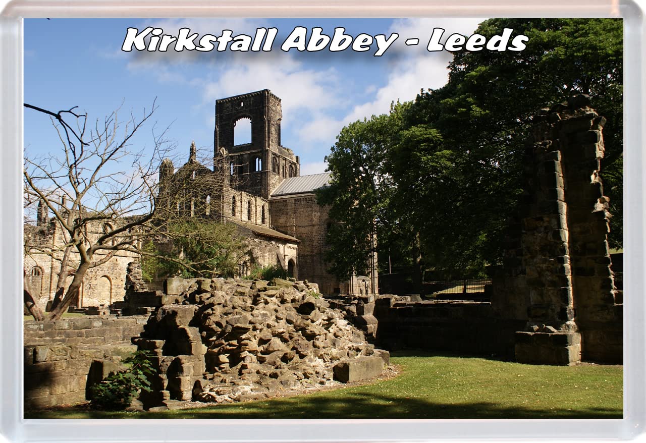 Baked Bean Store Multicolor Kirkstall Abbey - Leeds - Yorkshire - 96 X 67Mm Jumbo Fridge Magnet/Magnets Bbsfhm331