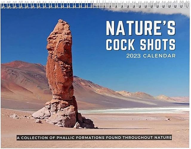 Hodfid Natures Cockshots Calendar 2023 | Funny Calendar 2023 | Monthly Wall Art Family Calendar | Dirty Hilarious Gag Santa Gifts for Adults