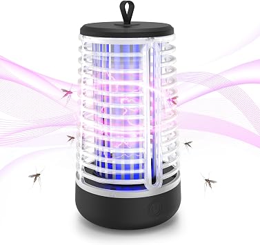 Zanzariera Elettrica Esterna HgUltra - Lampada UV Antizanzare Ricaricabile USB, IP66