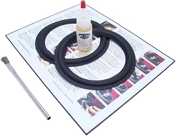 Boston Acoustics 6.5" Speaker Foam Surround Edge Repair Kit - 2 Speaker Kit - Compatible with Boston Acoustics A400, A-40, A-40 Series II, 360, 360 Series II, 362, CR7, HD-9, HD9, HD 9, Many More