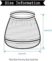 Vista 4 de Evridwear Protector solar de cuello de alta visibilidad con rayas reflectantes, sombra de seguridad con banda elástica de malla transpirable