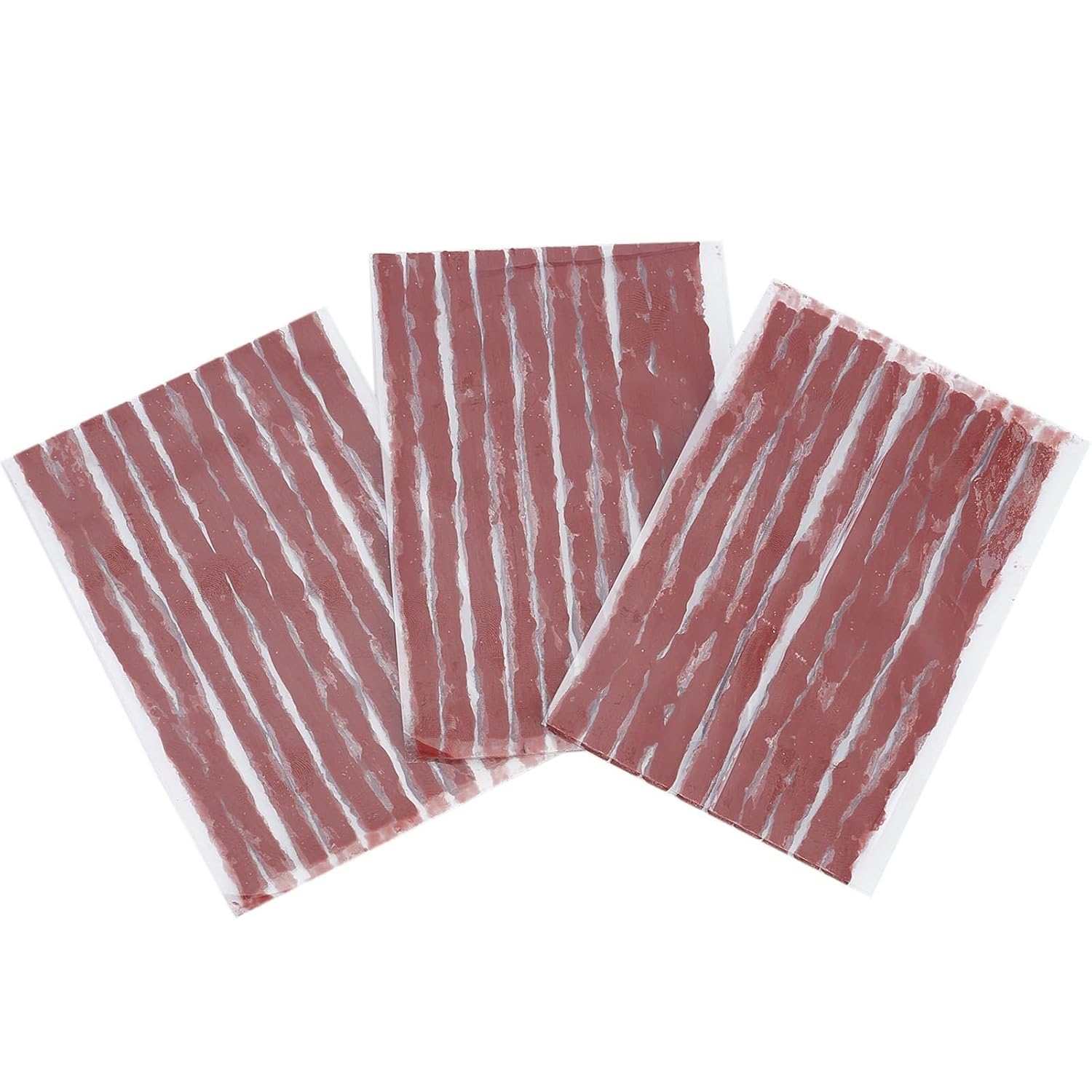 30Pcs Tire Repair Strings Rubber Strip, Tubeless Bike Tire Repair Kit Fix a Puncture or Flat, Self Vulcanizing Tire Repair Bacon Strips for Car