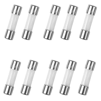 10Pcs F1AL125V Fast-Blow Fuse 1A 1amp 125V Glass Fuses 125Volt F1AL 0.2 x 0.78 inch / 5x20mm