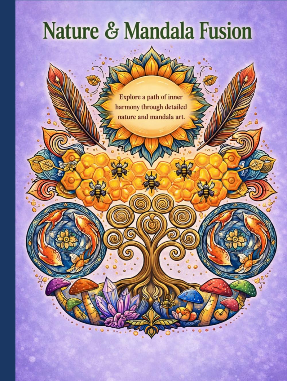 Nature & Mandala Fusion: A Mindful and Stress-Relieving Coloring Journey Through Nature-Inspired Mandalas for Adults (Mindful Mandala Fusion Series)