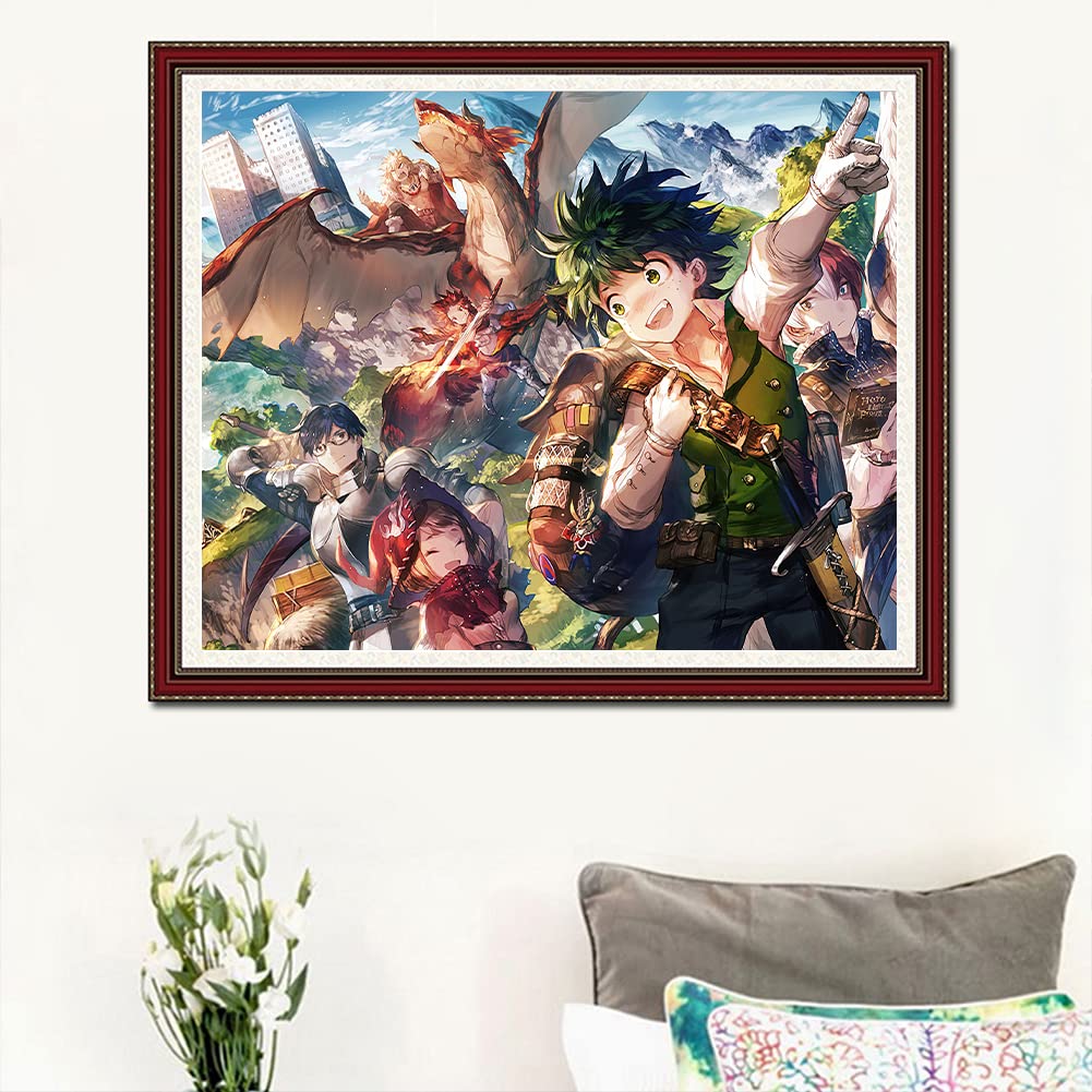 My Hero Academia Diamond Painting Kit - 5D Diamond Art Für Erwachsene Fans